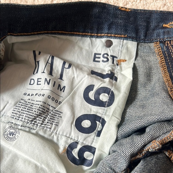 GAP Blue Straight Jeans Classic Indigo Wash - Picture 4 of 4
